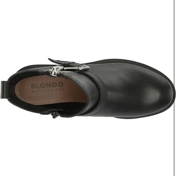 Blondo Gatwick Women's Black Ankle Boots Waterproof Leather - Picture 6 of 6